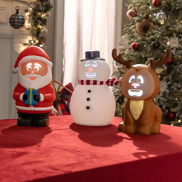 🎅Christmas Sale 49% Off ⛄️Talking Animated Blink Snowman with Built in Projector & Speaker Plug'n Play🎄