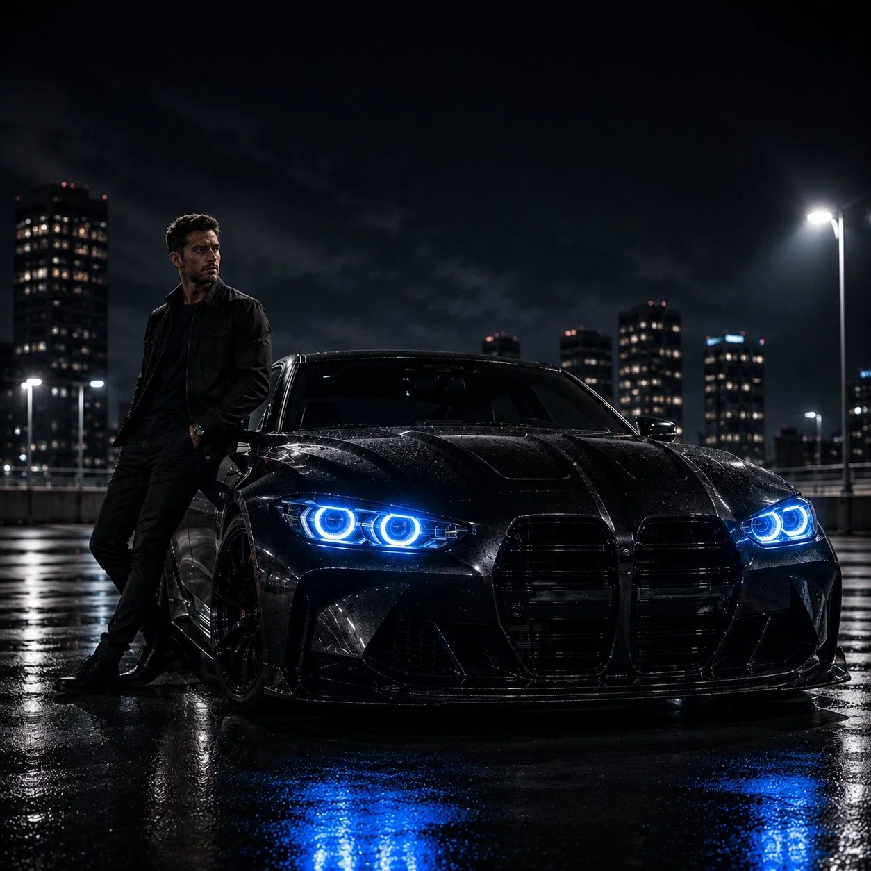 ๐๏ธ Demon Eye RGB Headlight Kit โ Animated Iris Car Lighting Upgrade