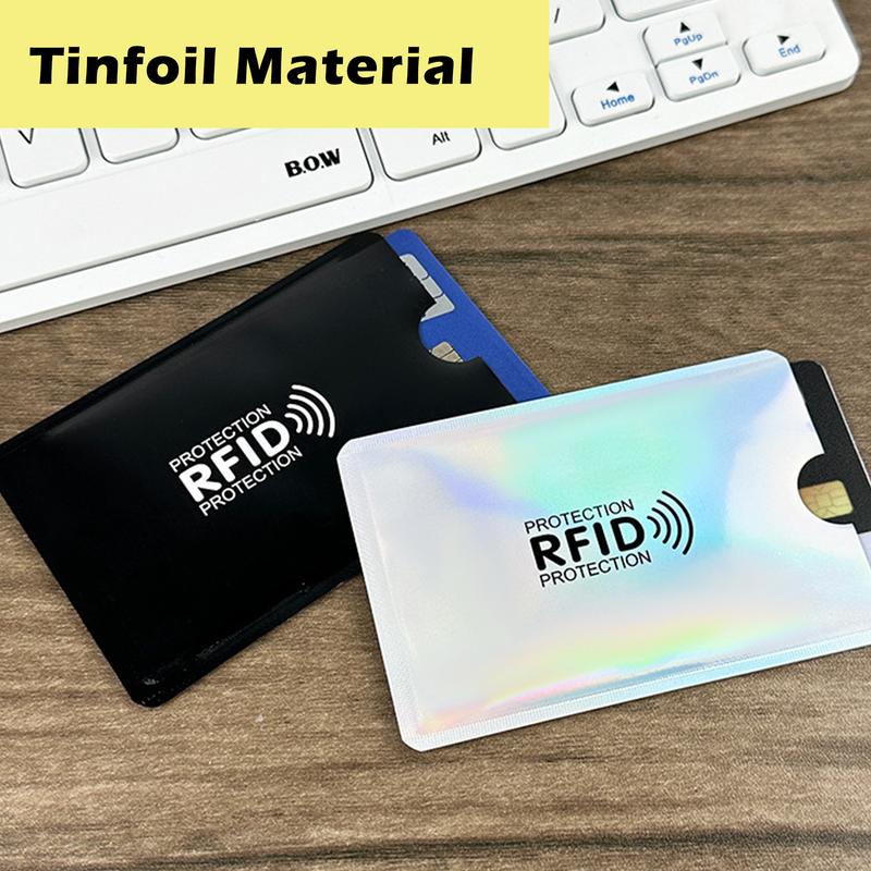 💳 19 Colors RFID Anti-Theft Card Sleeves, 8 Pieces Per Pack.