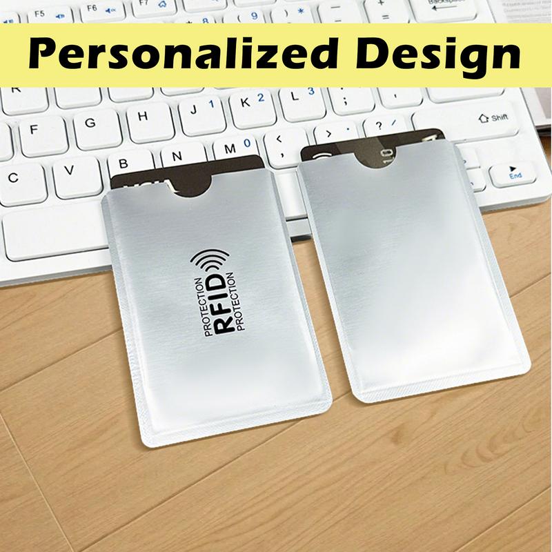 💳 19 Colors RFID Anti-Theft Card Sleeves, 8 Pieces Per Pack.