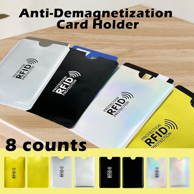 💳 19 Colors RFID Anti-Theft Card Sleeves, 8 Pieces Per Pack.