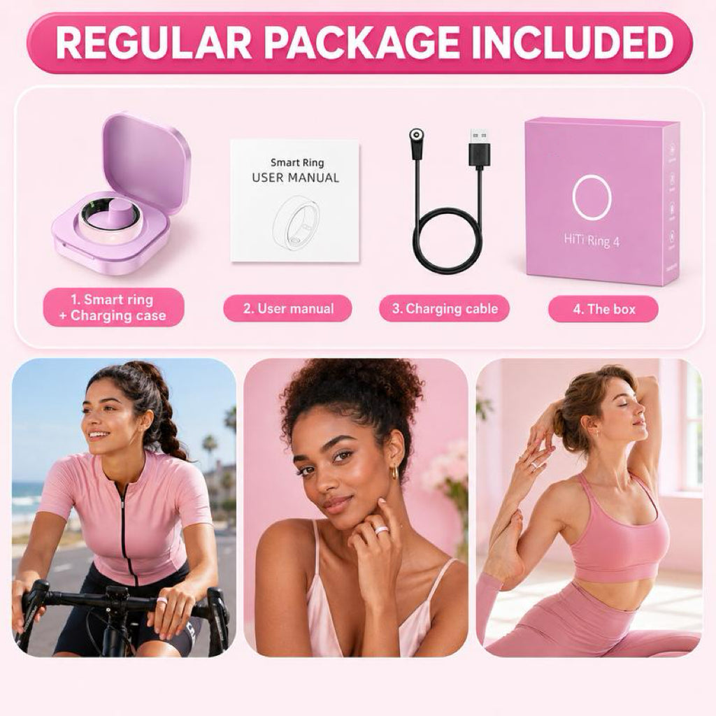 24H Fitness Tracker Smart Ring IP68 Waterproof