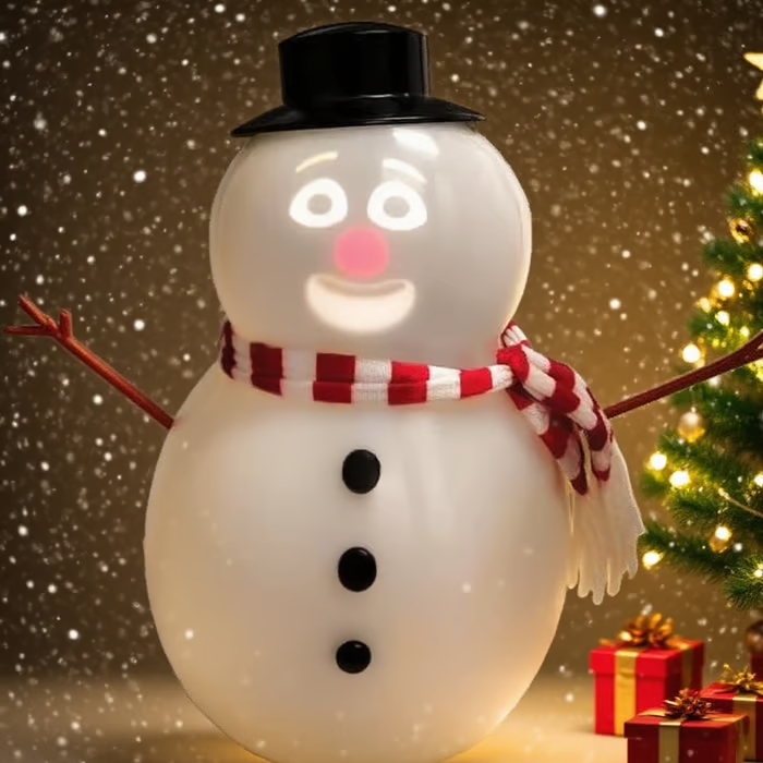 🎅Christmas Sale 49% Off ⛄️Talking Animated Blink Snowman with Built in Projector & Speaker Plug'n Play🎄