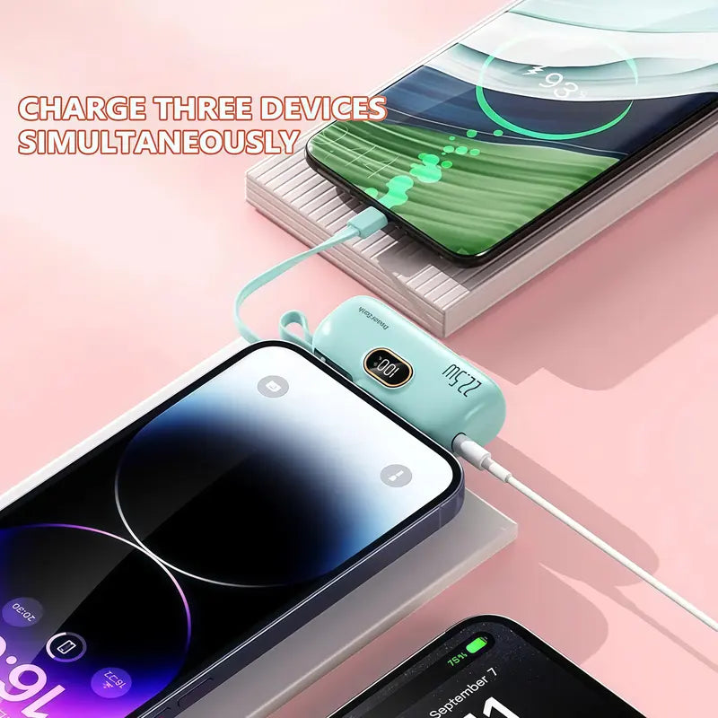 Last Day 49% OFF🔥5000mAh Mini Portable Charger with 22.5W Output
