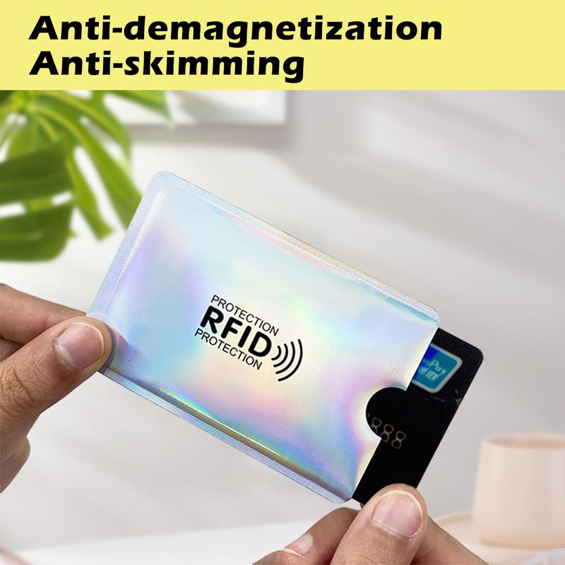 💳 19 Colors RFID Anti-Theft Card Sleeves, 8 Pieces Per Pack.