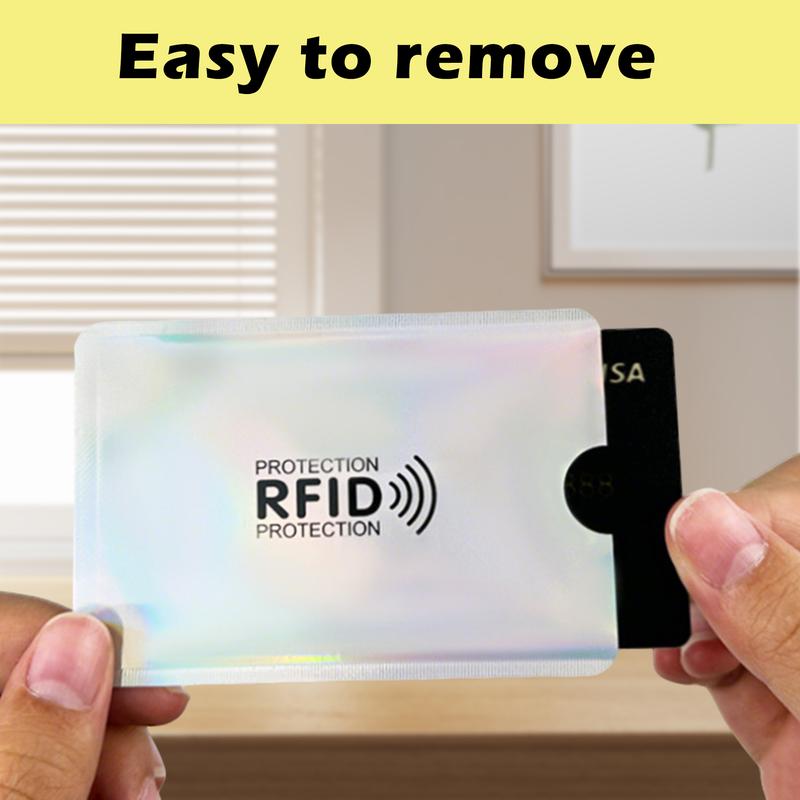 💳 19 Colors RFID Anti-Theft Card Sleeves, 8 Pieces Per Pack.