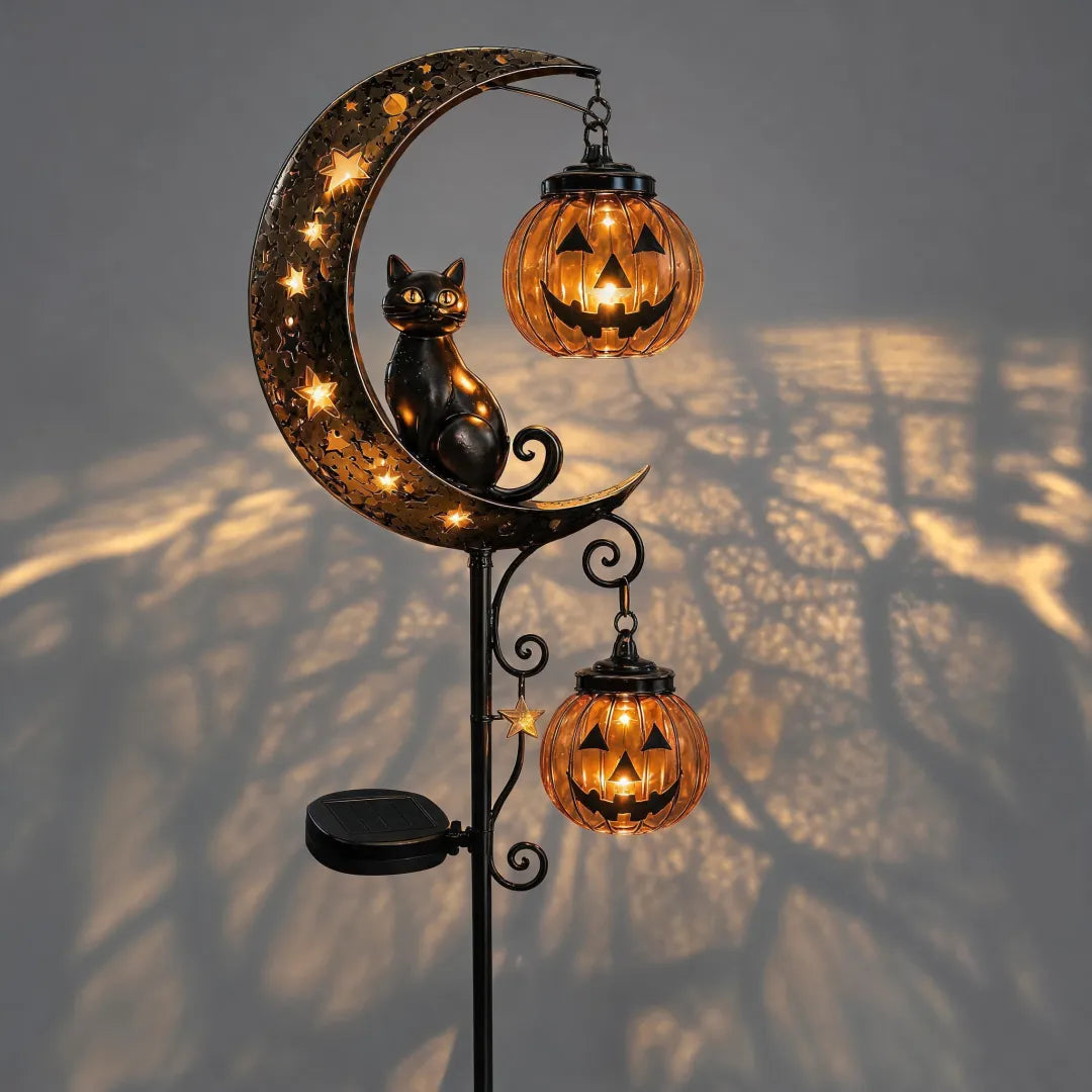 🎃Halloween Early Bird Special Sale 49% OFF-Pumpkin Moon Garden Stake Light