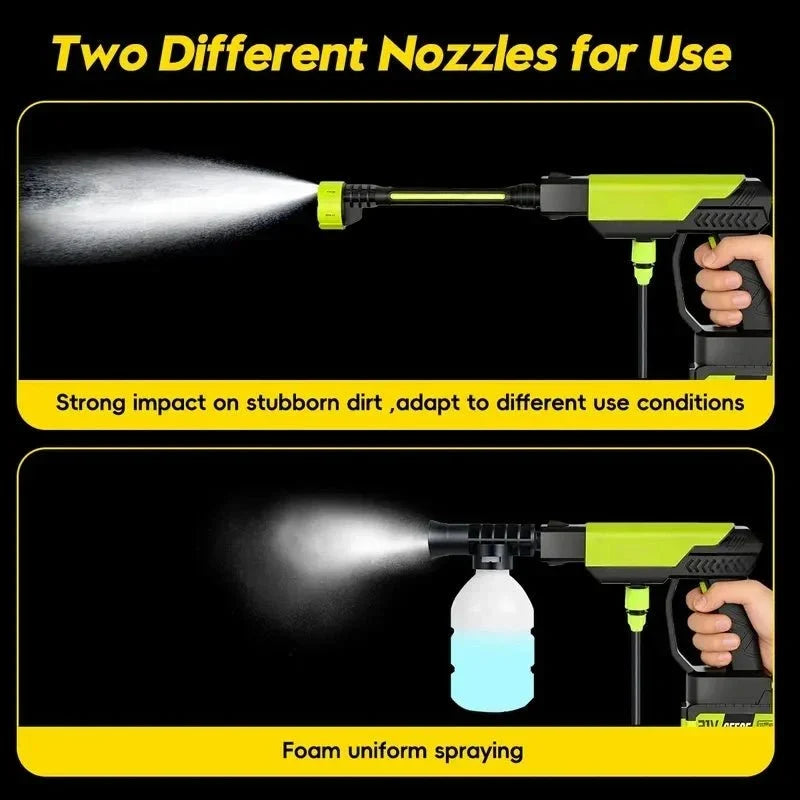 Mroace Cordless Pressure Washer with Portable Bottle and Charger Base